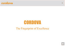 Tablet Screenshot of cordova.biz